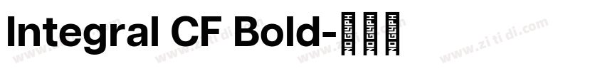 Integral CF Bold字体转换